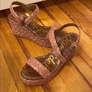 Sam Edelman Deena wedges in soft pink